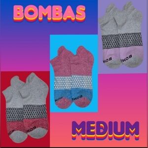 Bombas Ankle Socks 3 Pair BNWT Unisex Medium